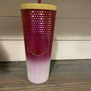 Starbucks Pink and White Ombre Tumbler